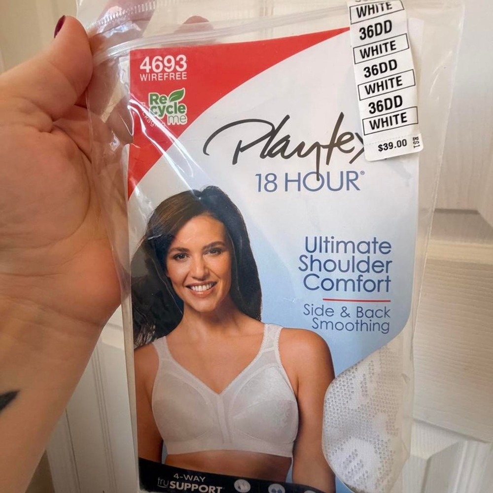 Playtex 36DD white brac